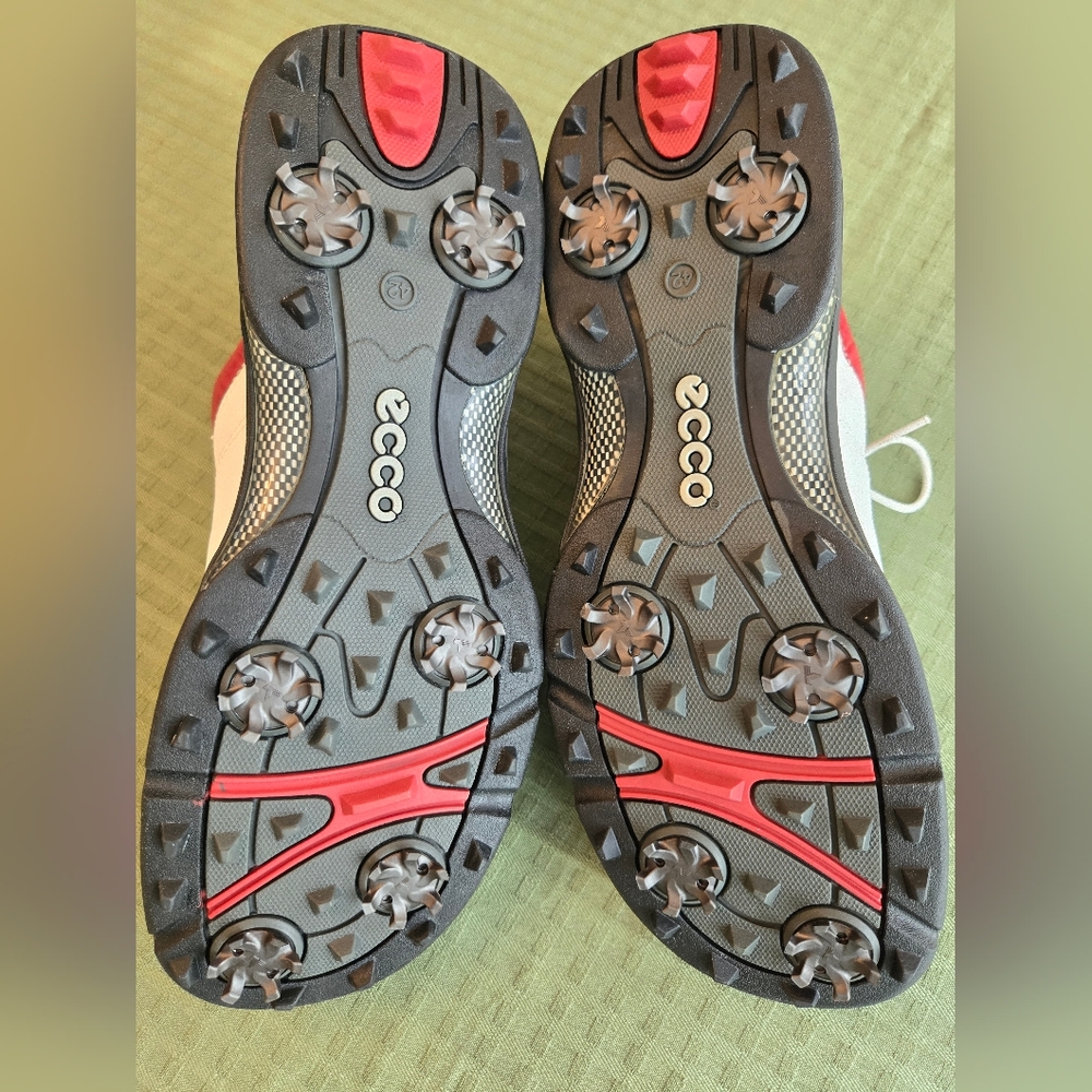 Ecco Receptor womens golf shoes EU 42  / US 11 Red and White NEW in box - Picture 4 of 10